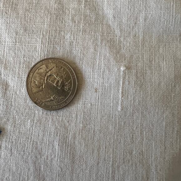 Vintage embroidered & applique cotton table cloth Mother duck ducklings birds - Picture 4 of 6